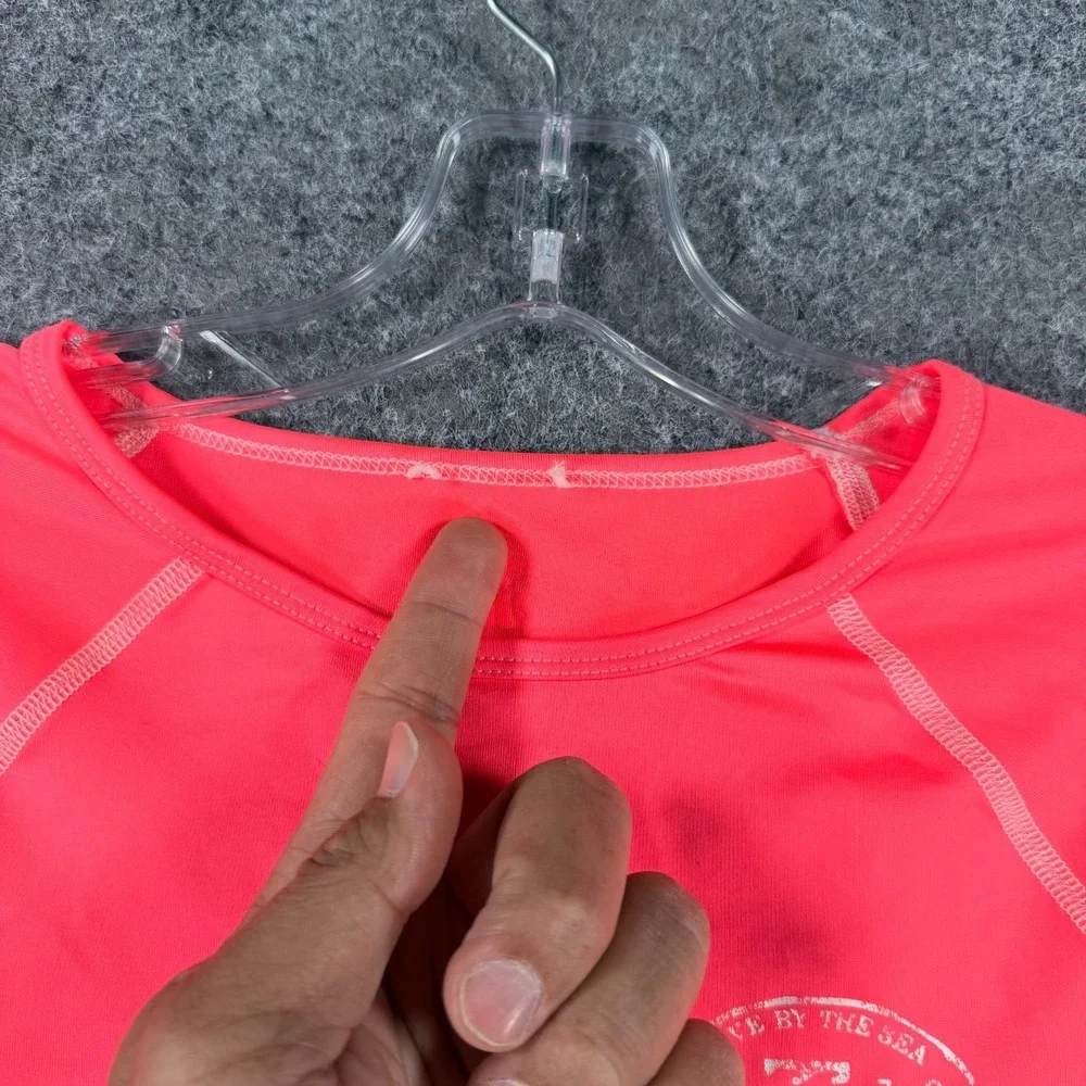 Billabong Rash Guard Swim Shirt Womens Coral Reef Bare Lady Long-Sleeve Crewneck